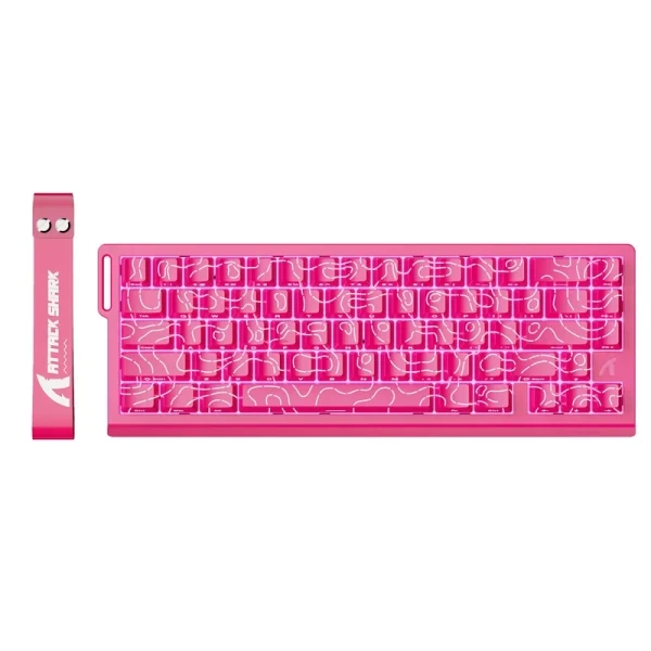 Gaming tastatura Attack Shark X68HE Magnetic Switch RT Snap Tap DKS MT TGL Pink Contour