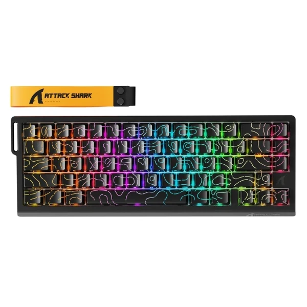 Bežična gaming tastatura Attack Shark  X68Pro HE Magnetic Swith 8KHz TriMode RT SnapTap Black cont