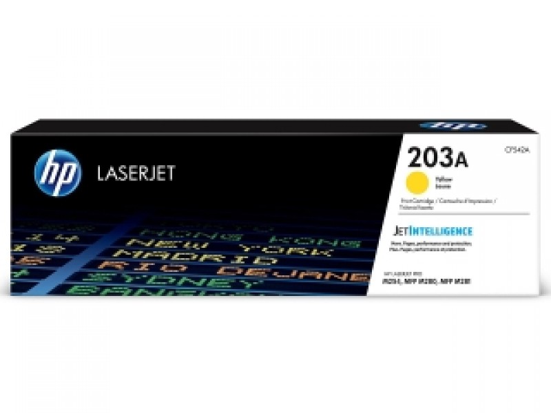 HP 203A Yellow Original LaserJet Toner Cartridge (CF542A)