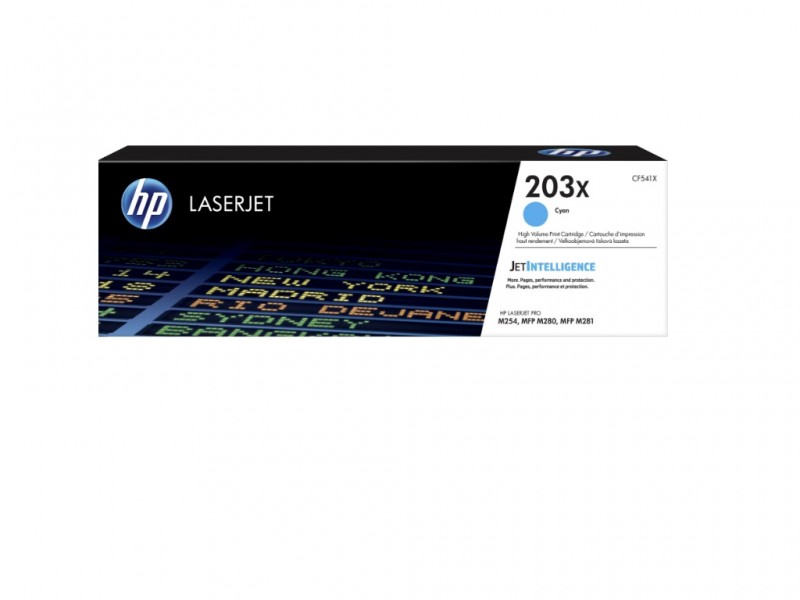 HP 203X High Yield Cyan Original LaserJet Toner Cartridge (CF541X)