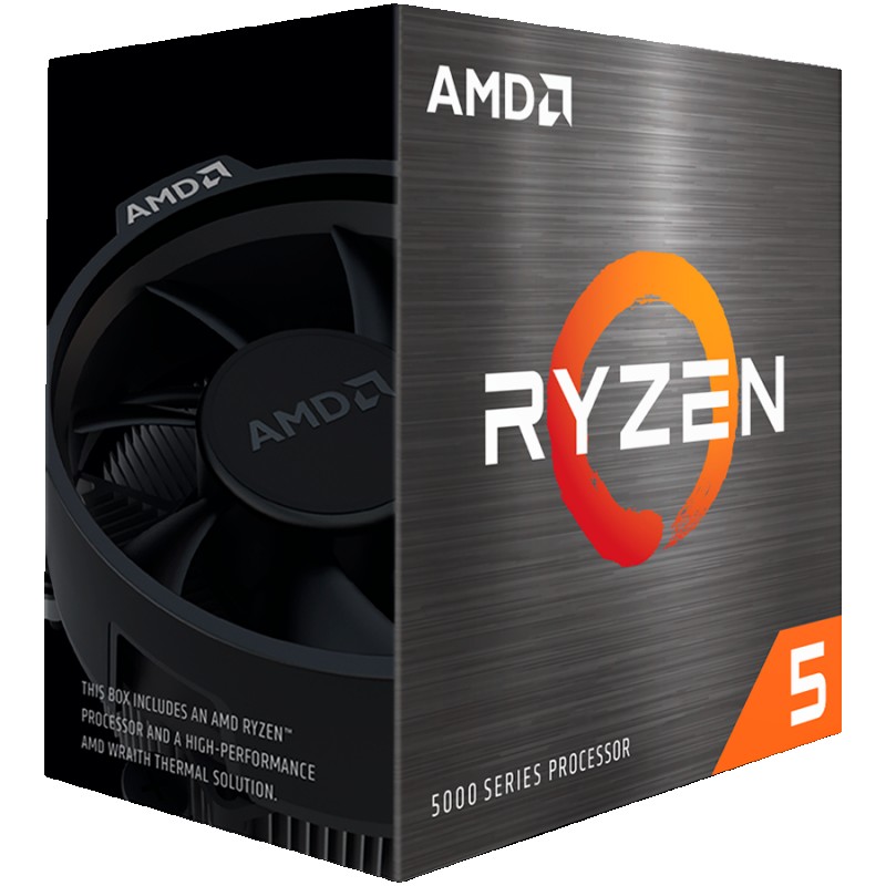 AMD CPU Desktop Ryzen 5 6C 12T 5500 (3.6 4.2GHz Boost,19MB,65W,AM4) Box ( 100-100000457BOX ) 